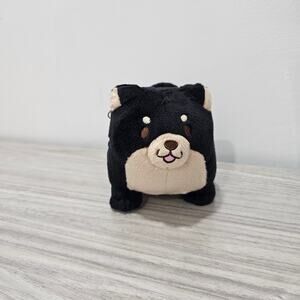 Sk Japan Chuken mochi Shiba loyal dog hang plush black small keychain cute